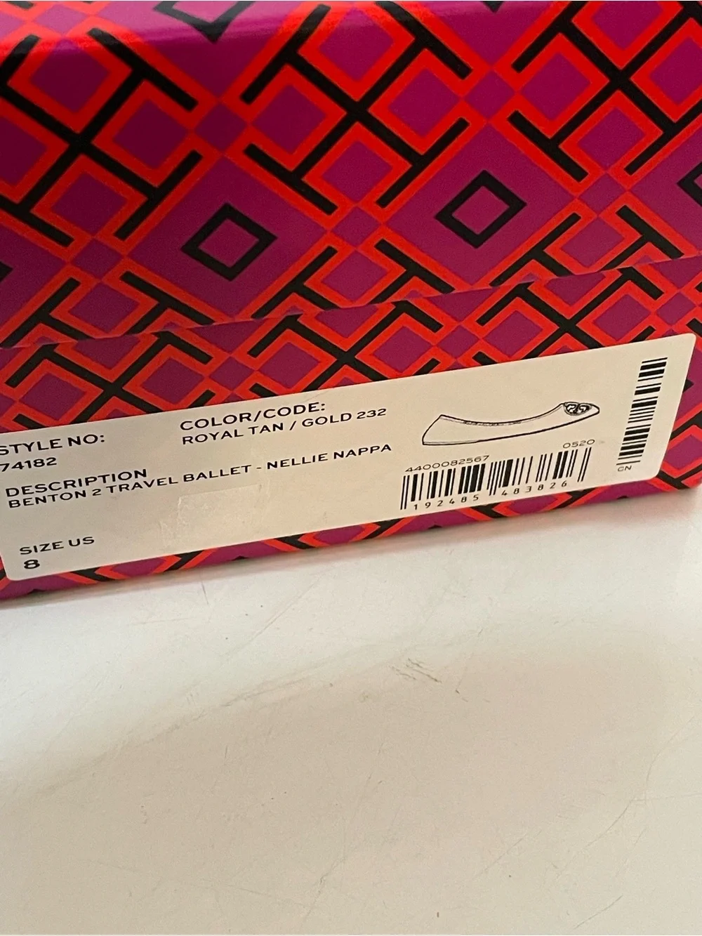 Tory Burch Benton Travel Ballet in Tan
